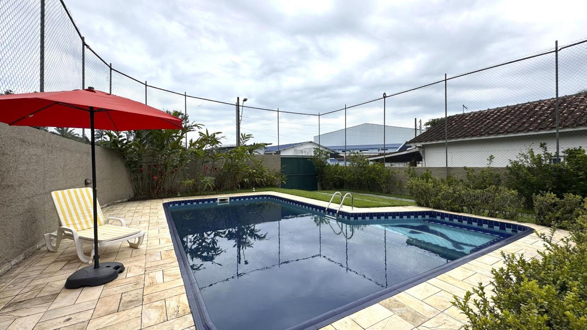 Casa C Piscina A 700M Da Praia De Caraguatatuba Sp Eksteriør bilde
